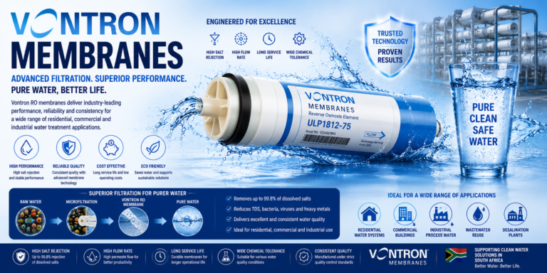 PURITECH Is An Authorised Reseller of VONTRON Reverse Osmosis (RO) Membranes for South Africa