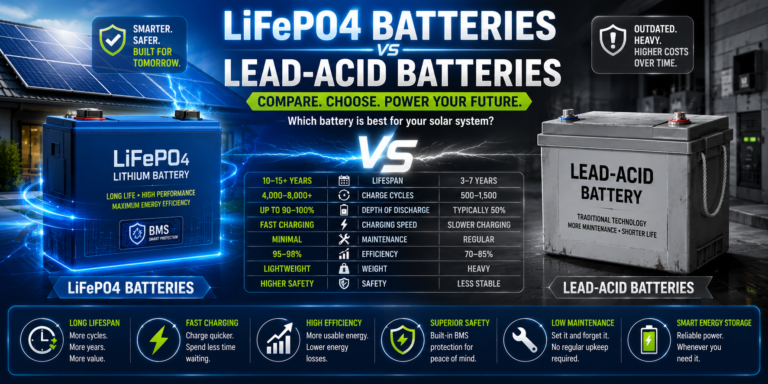 LiFePO4 vs Lead-Acid Batteries: Which Is Better for Solar?