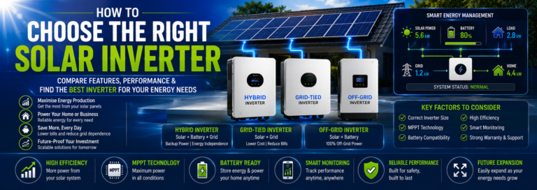 How to Choose the Right Solar Inverter for Your Home or Business