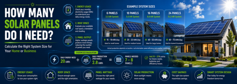 How Many Solar Panels Do I Need for My Home or Business?