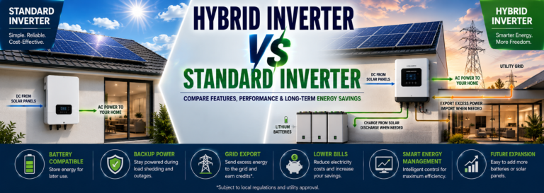 Hybrid Inverter vs Standard Inverter: Which One Should You Choose?