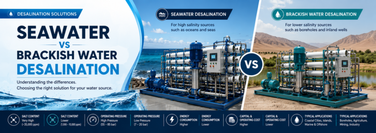 Seawater vs Brackish Water Desalination: What’s the Difference?