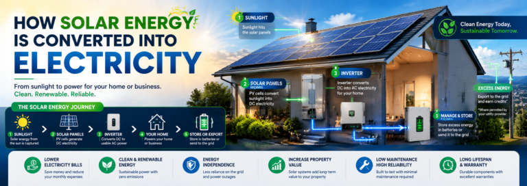 How Solar Energy Is Converted into Electricity
